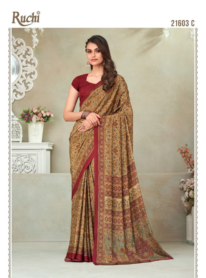 Vivanta Silk 17 By Ruchi Daily Wear Sarees Catalog